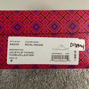 Tory Burch Jolie Thong size 6 Royal Tan